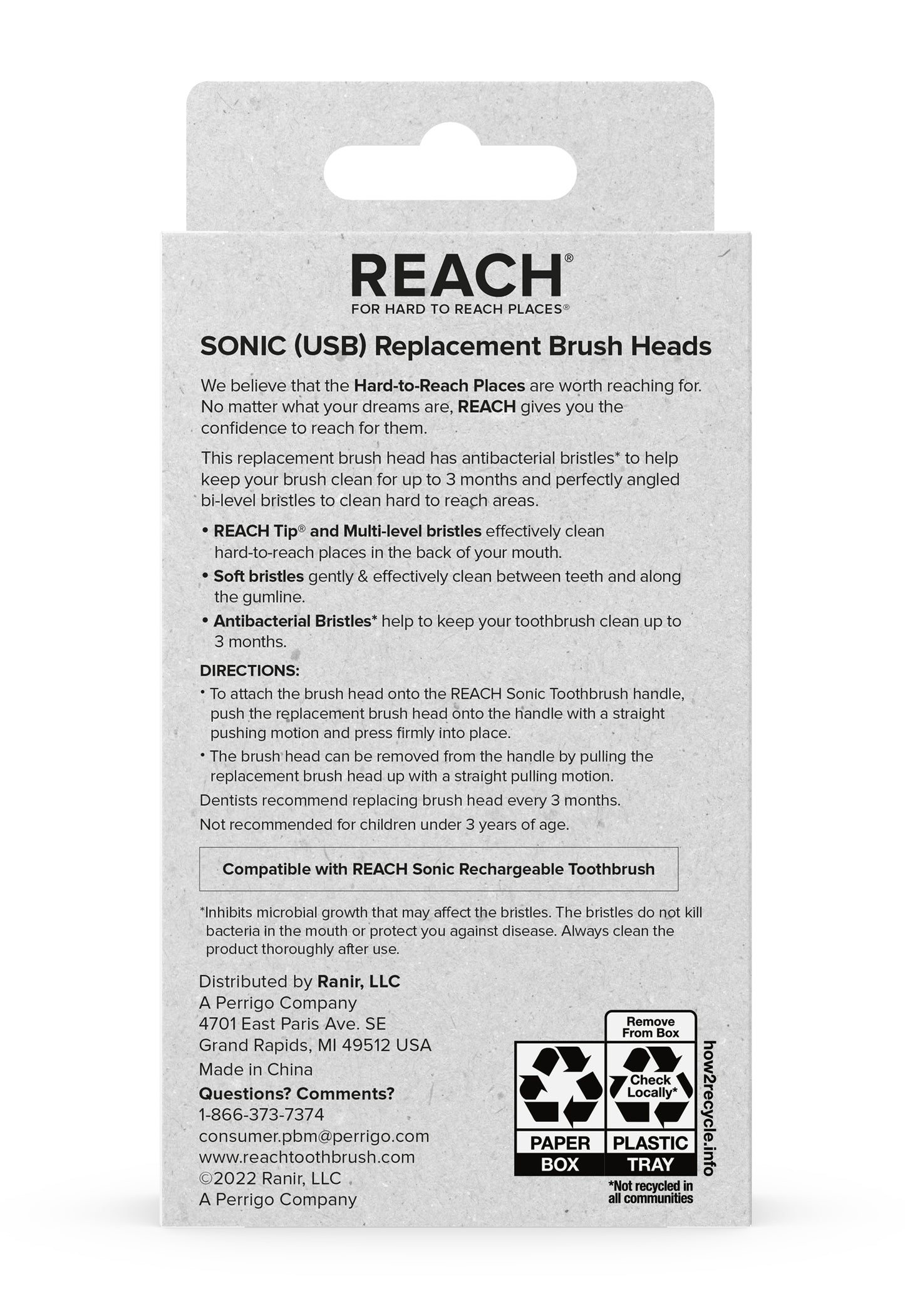 back of package
