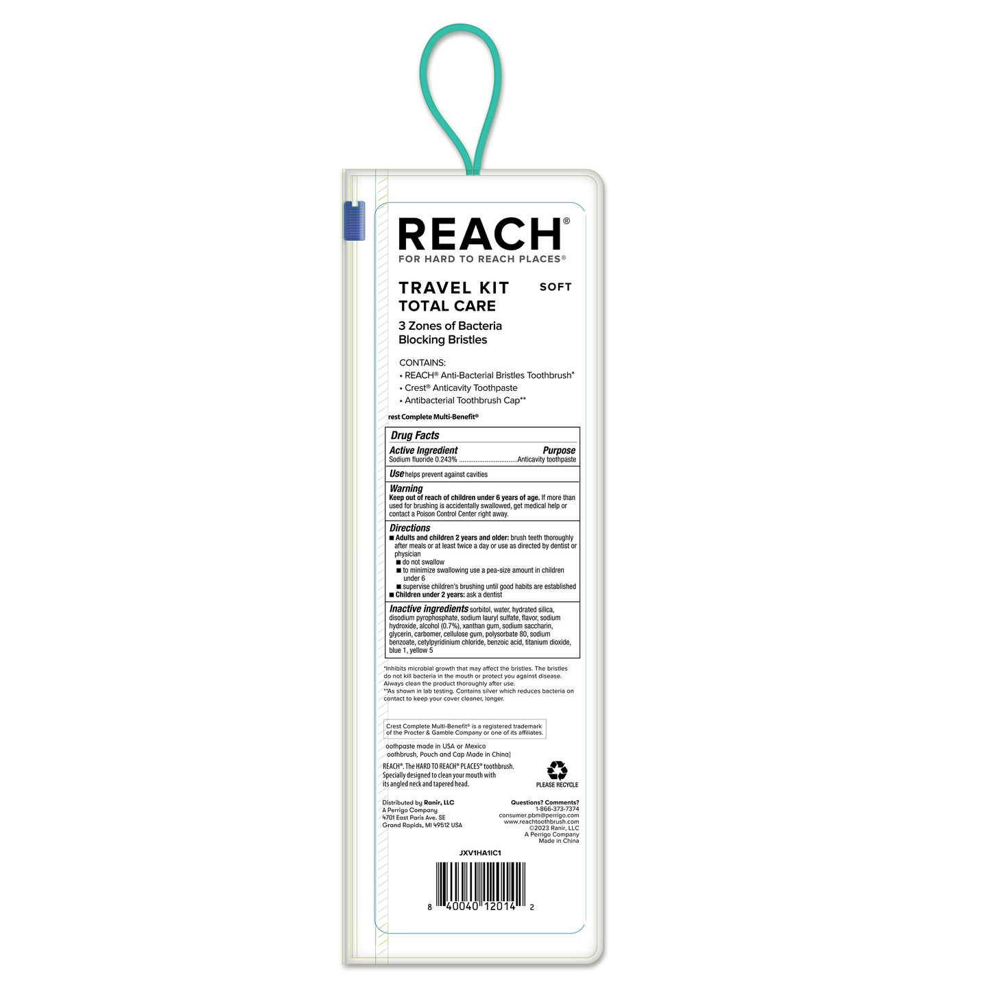 Back of package