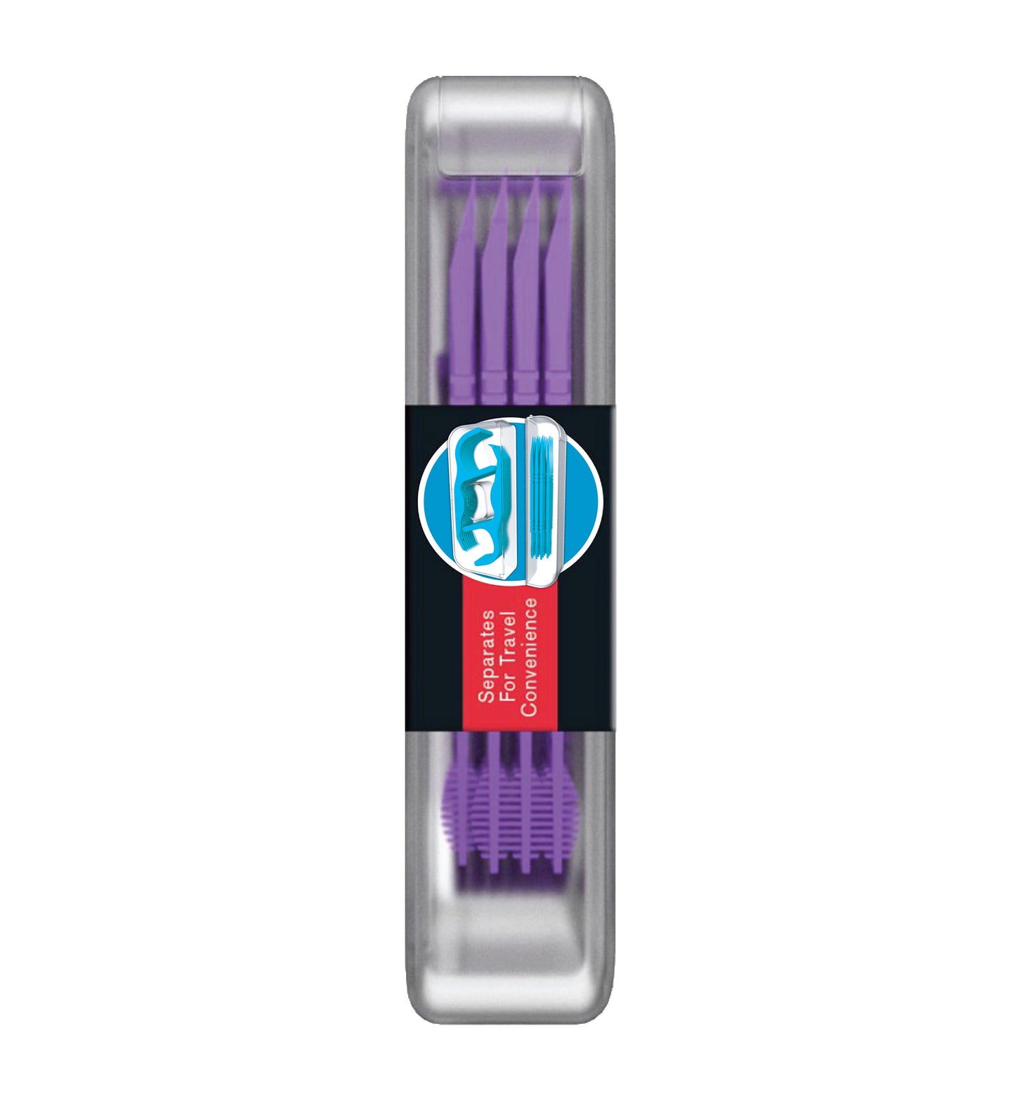 Essentials Flosser & Pick Travel Pack, Mint Flavor (12 Flossers + 10 Picks) Side