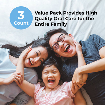 3 Count - Value Pack Provides high quality oral care for the entire family