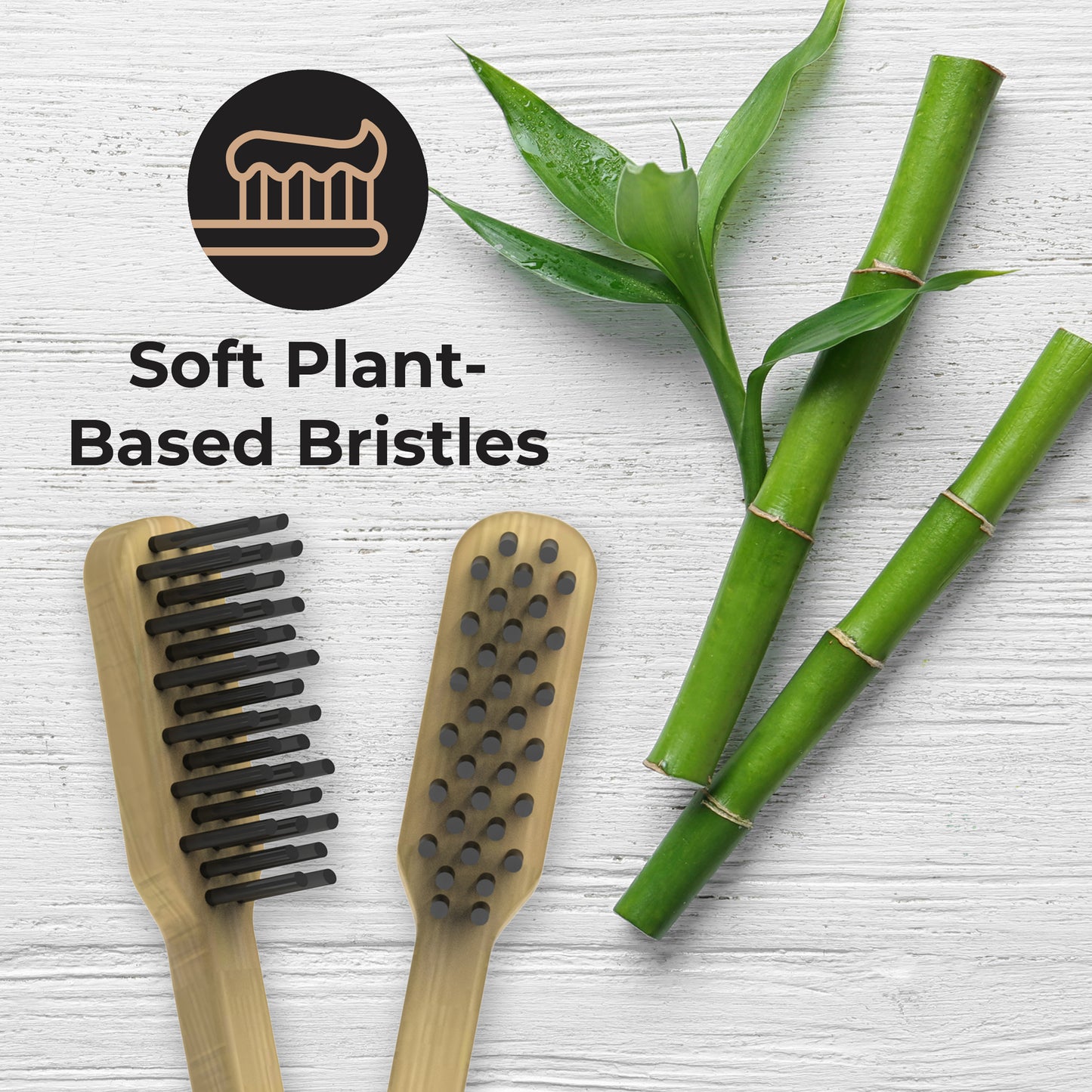 Soft Plant-based bristles